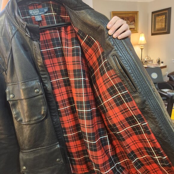 Polo leather Jacket Size XL. Like new, very nice - Picture 2 of 7